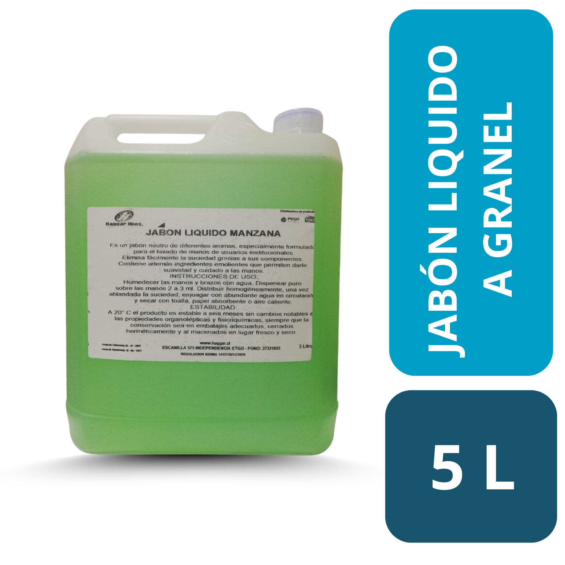 JABON A GRANEL MANZANA 5 lts.(WINTER CLEAN)