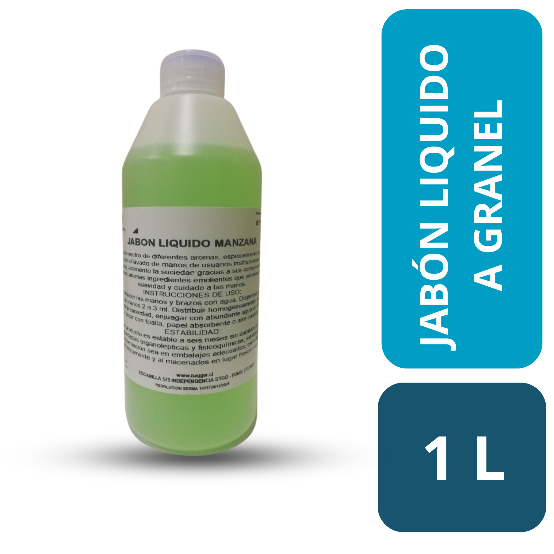 JABON A GRANEL MANZANA 1 lt.(WINTER CLEAN)