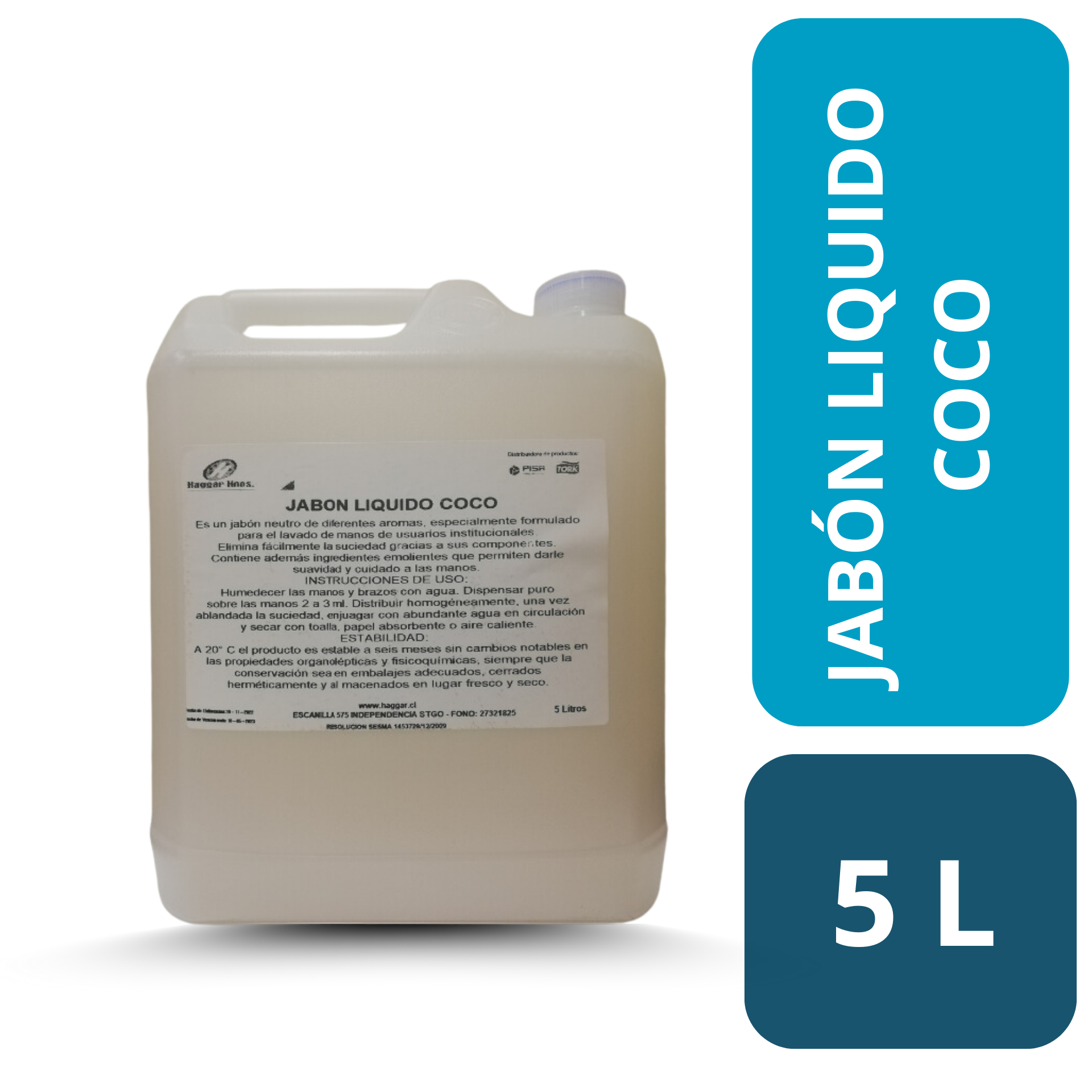 JABON DE GLICERINA COCO 5 lts. (WINTER CLEAN)