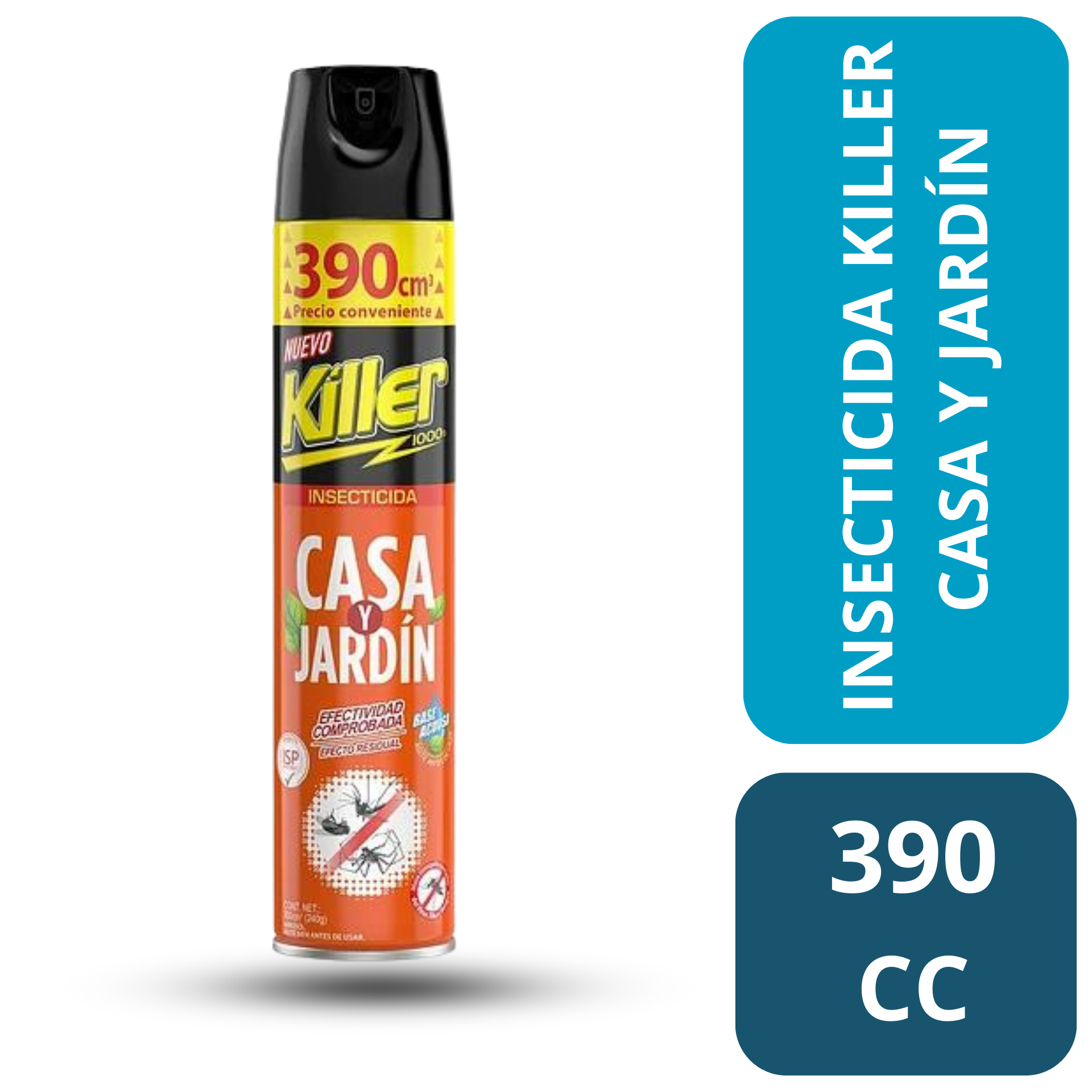INSECTICIDA KILLER CASA Y JARDIN 360 CC