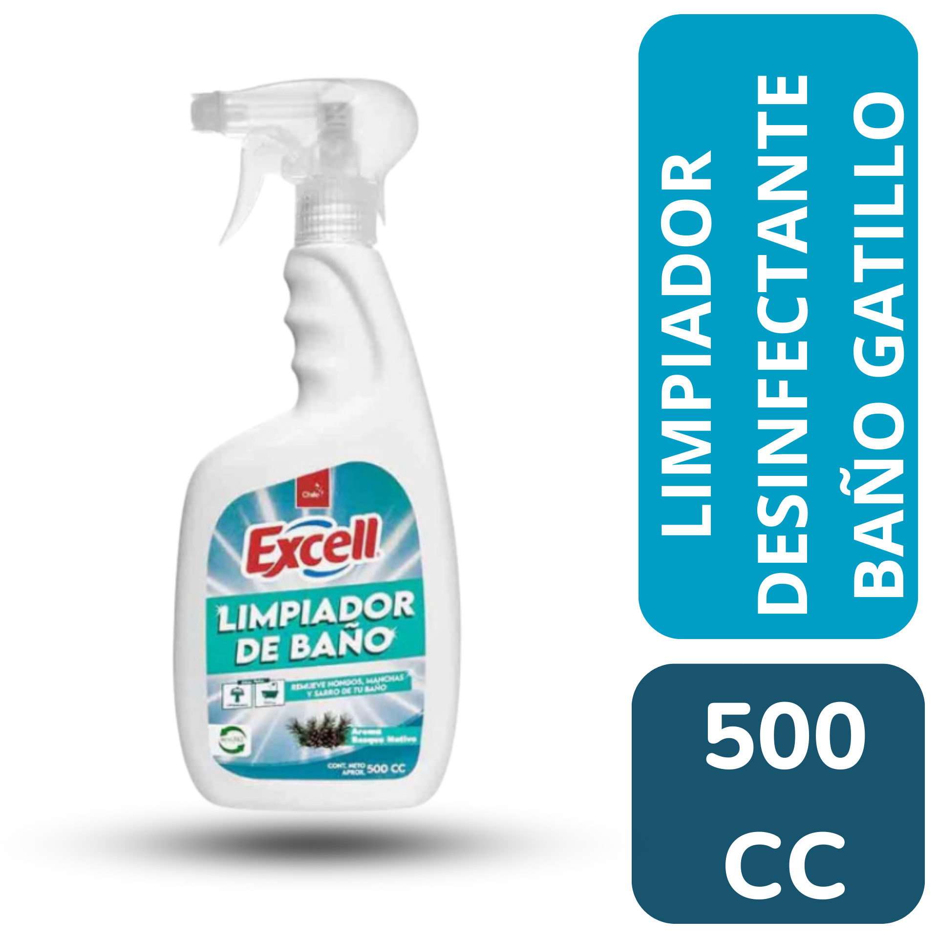 LIMPIADOR DESINFECTANTE BAÑO GATILLO 500cc EXCELL