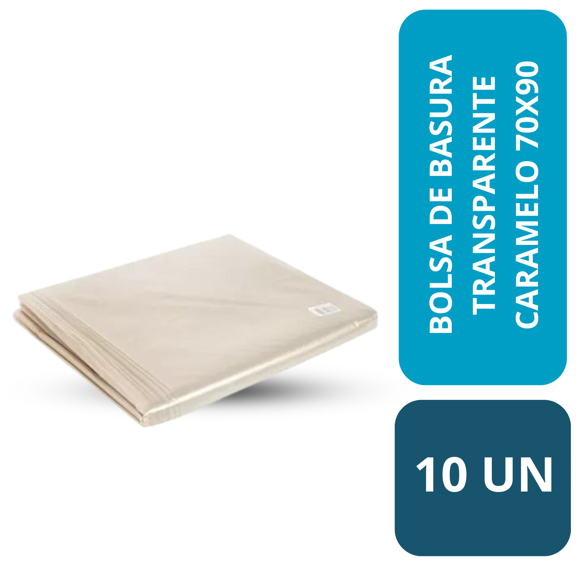 BOLSA BASURA CARAMELO 70x90x0.03 10 unid.