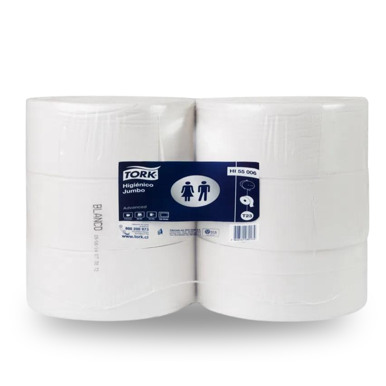 HIGIENICO JUMBO TORK ADVANCE H/S 6x600 MT