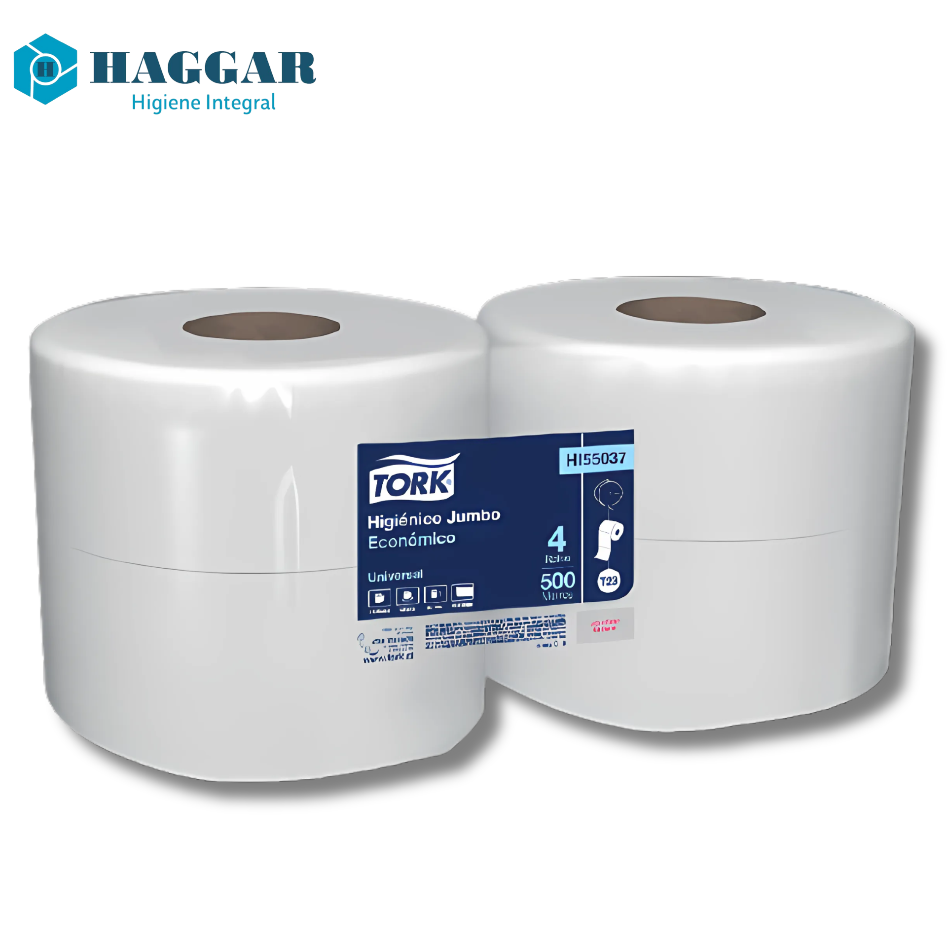 HIGIENICO JUMBO TORK ECONOMICO 4X500 MT