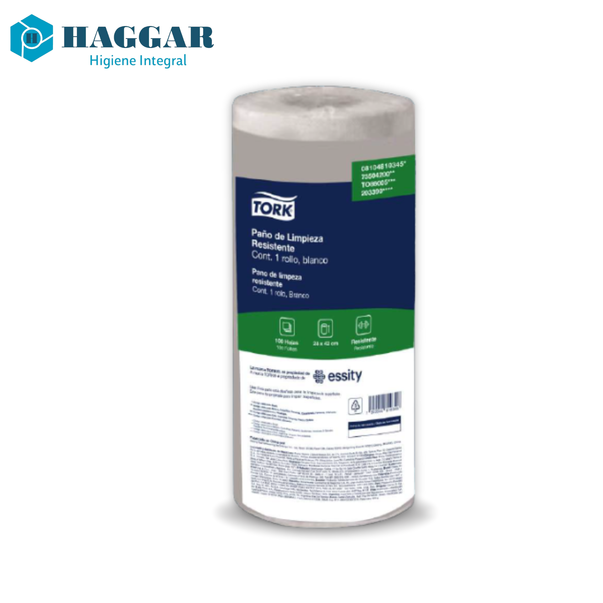 WIPER TORK USO INDUSTRIAL 6x100 PAÑOS BLANCO