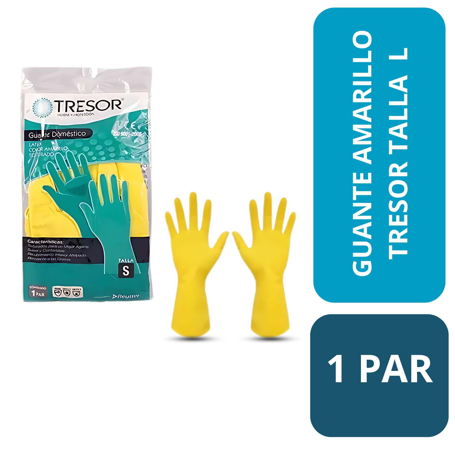 GUANTE AMARILLO TRESOR TALLA L