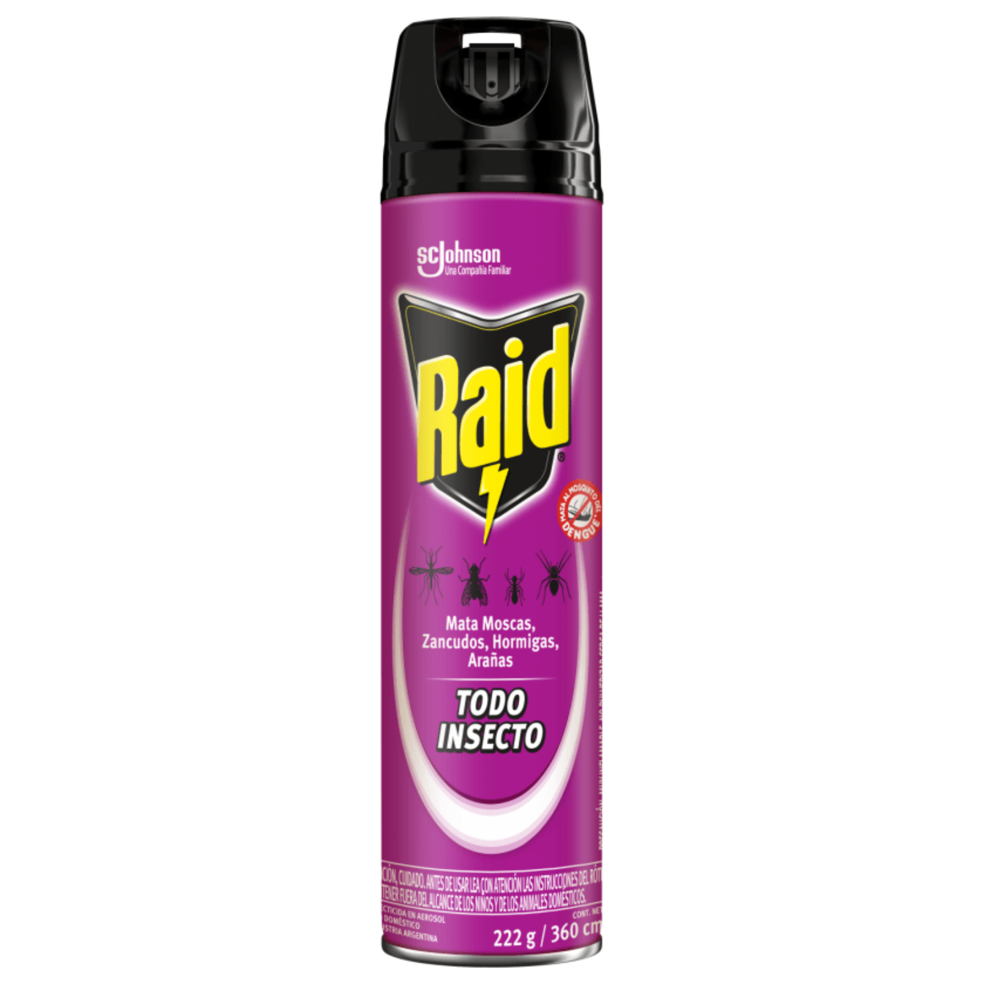RAID INSECTICIDA TODO INSECTO 360 CC