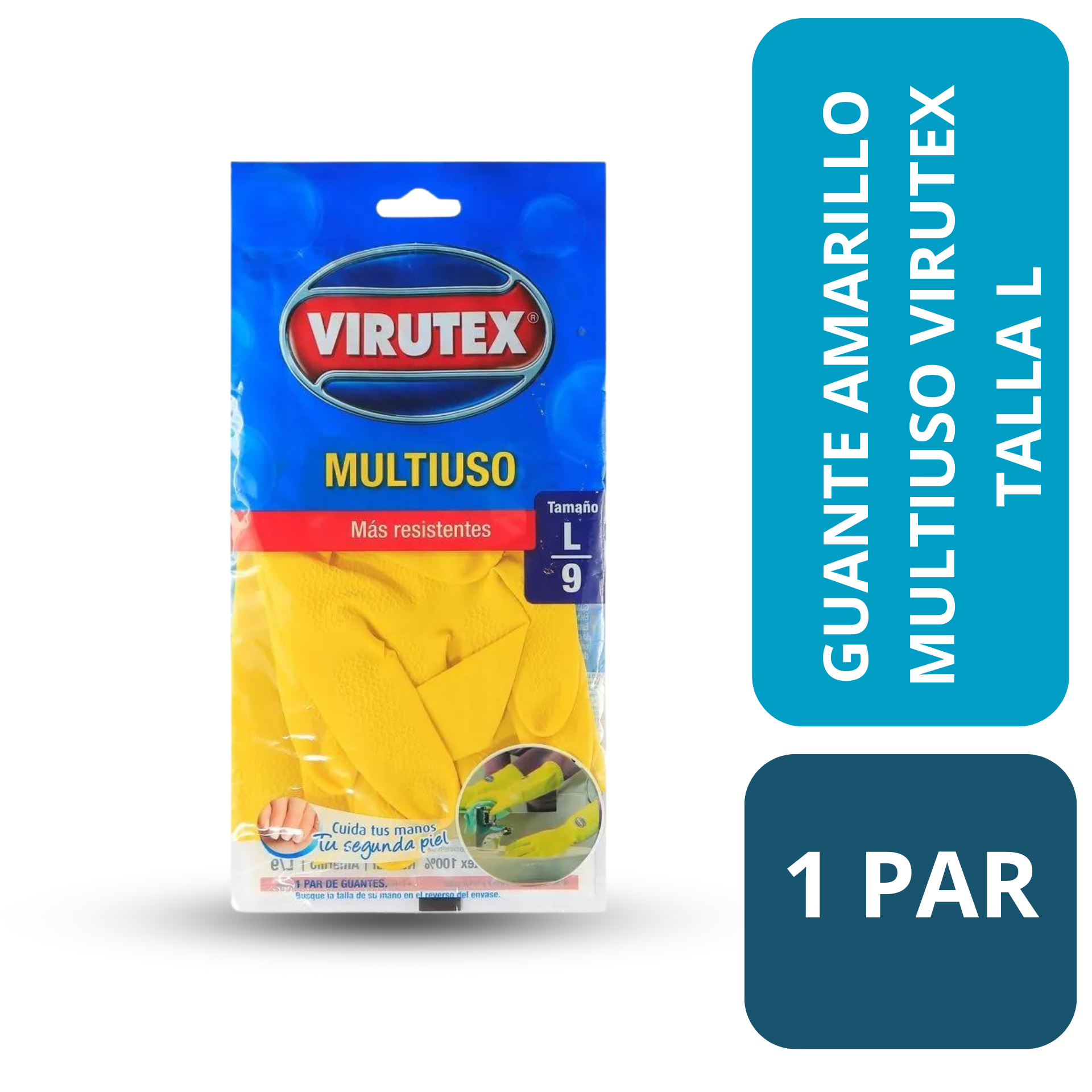 GUANTE AMARILLO MULTIUSO VIRUTEX TALLA L