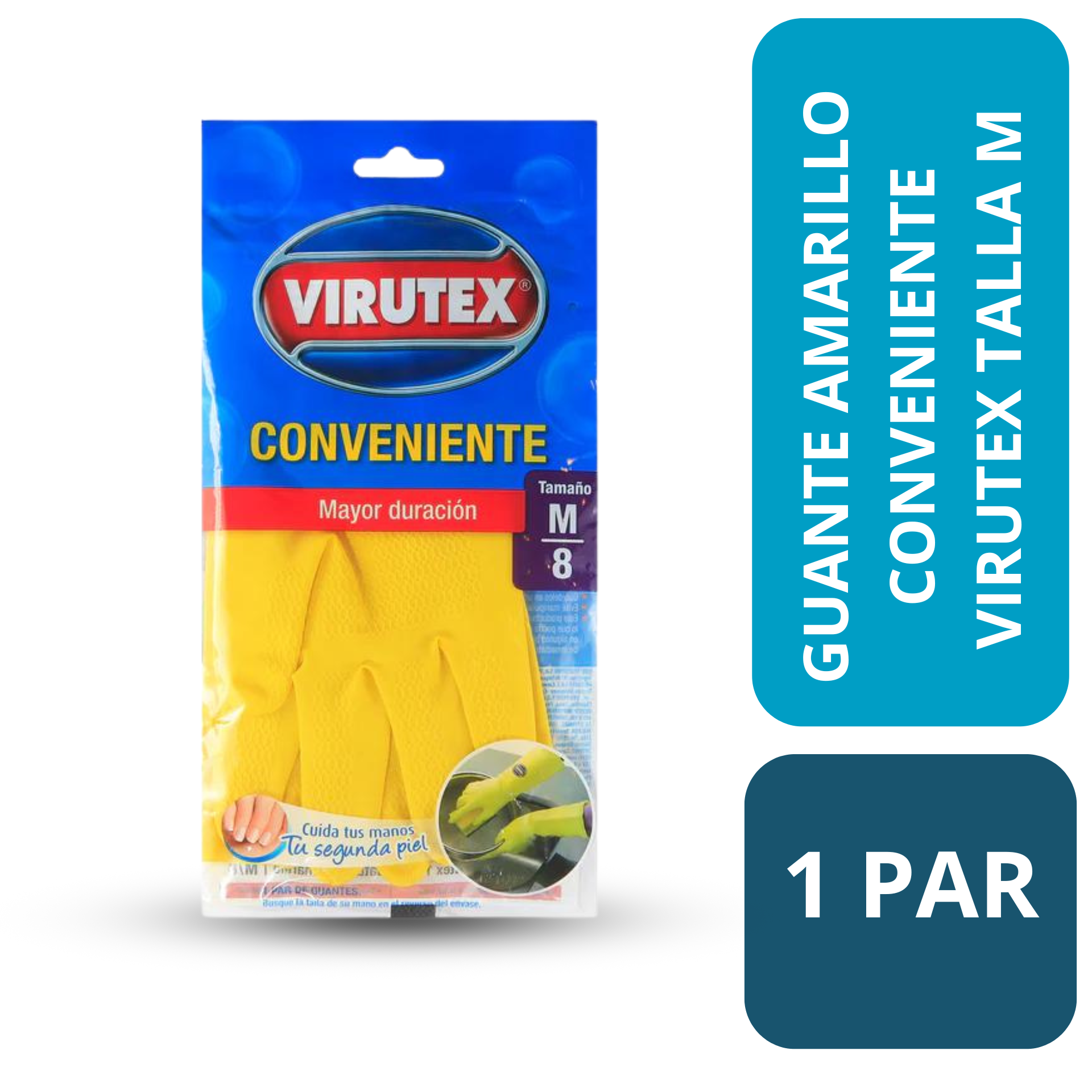 GUANTE AMARILLO CONVENIENTE VIRUTEX TALLA M