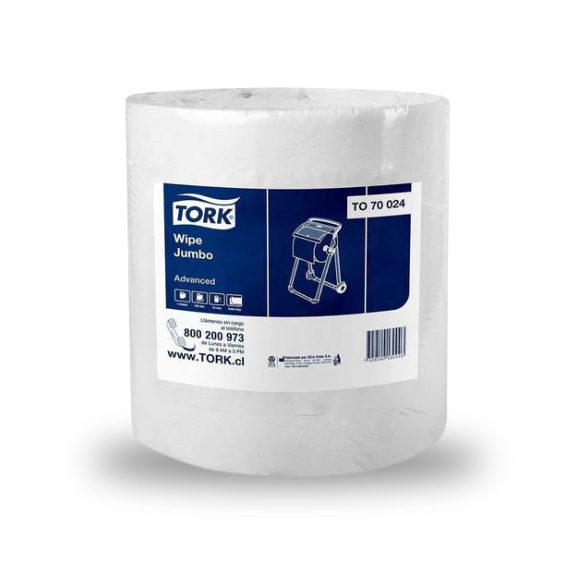 PAÑO DE LIMPIEZA WIPE TORK JUMBO 1X525 MTS