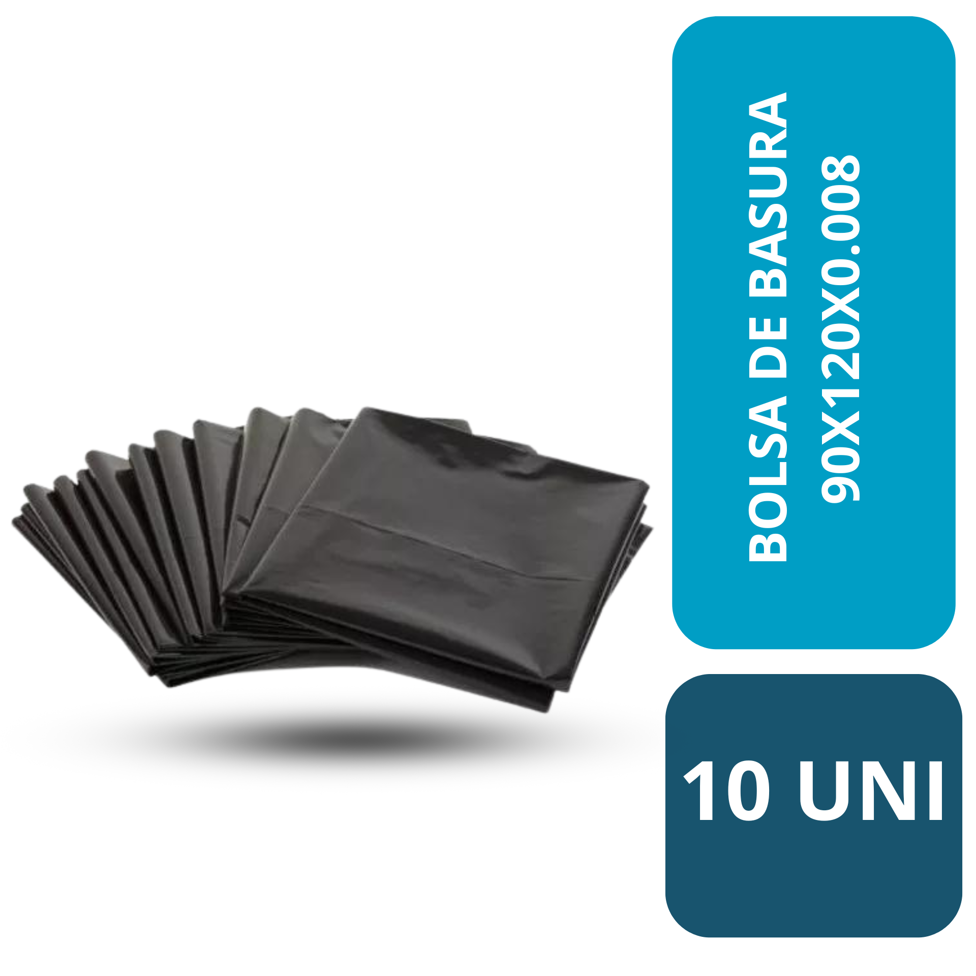 BOLSA BASURA NEGRA 90x120 x0.008