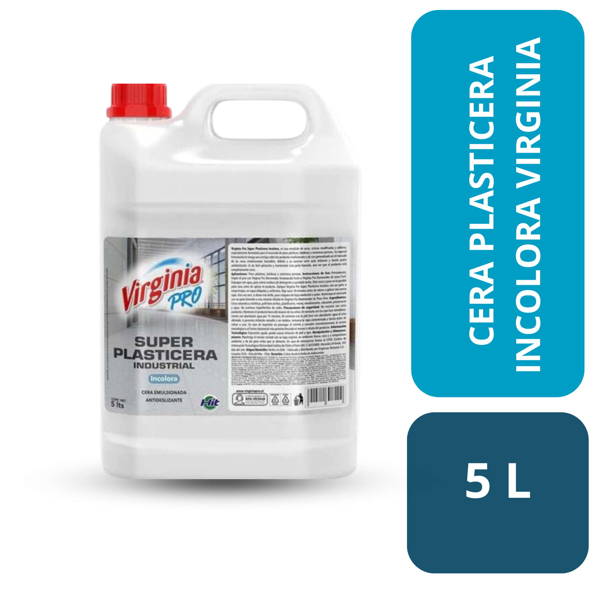 CERA VIRGINIA SUPERPLASTICERA INCOLORA 5 LITROS