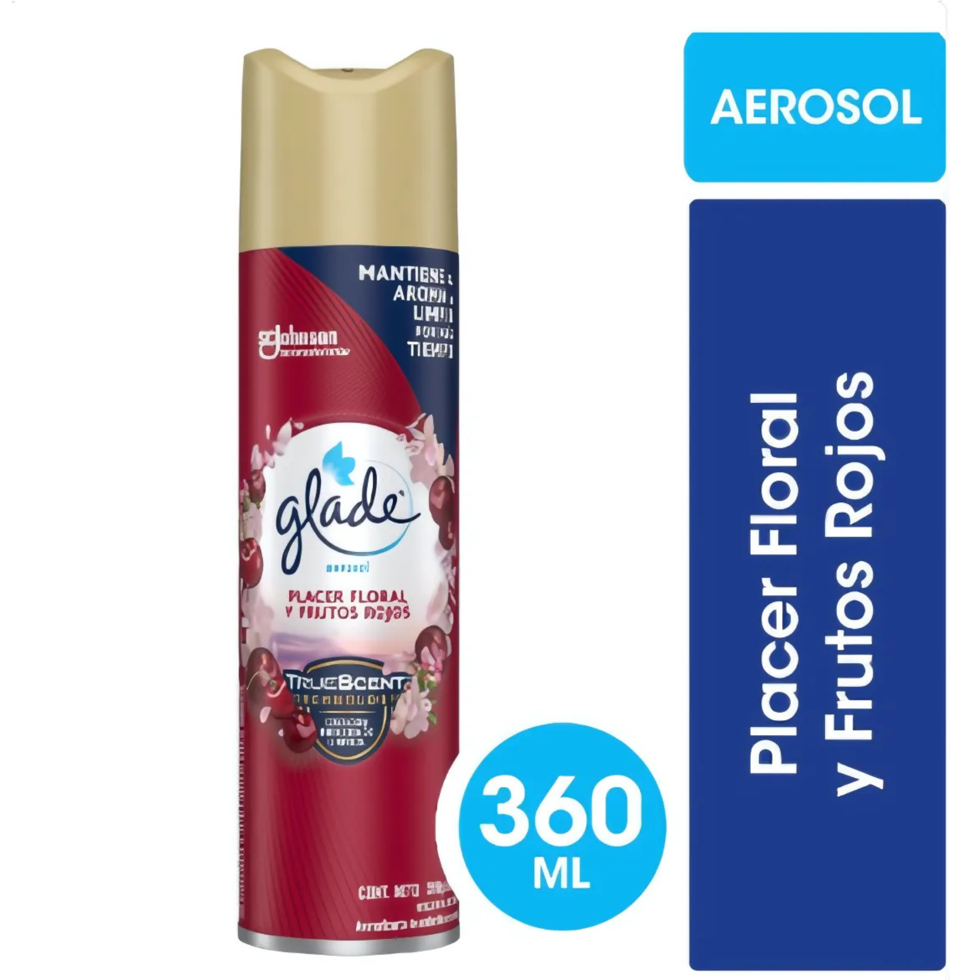 DESODORANTE AMB. PLACER FLORAL Y FRUTOS ROJOS GLADE 360cc