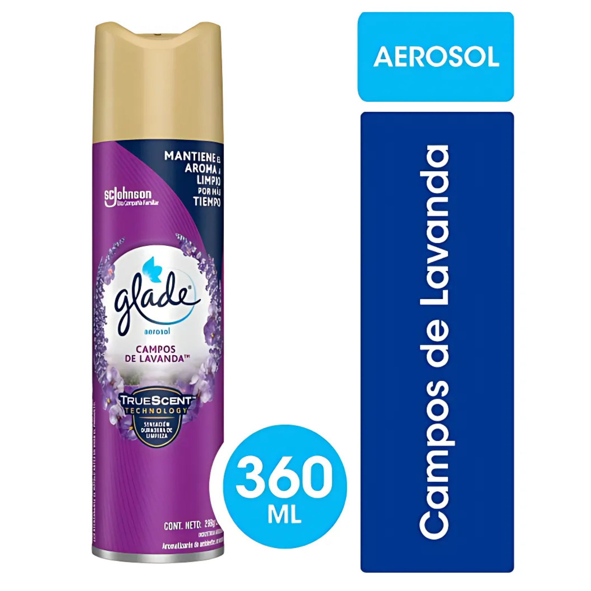 DESODORANTE AMB. LAVANDA GLADE 360cc Aerosol