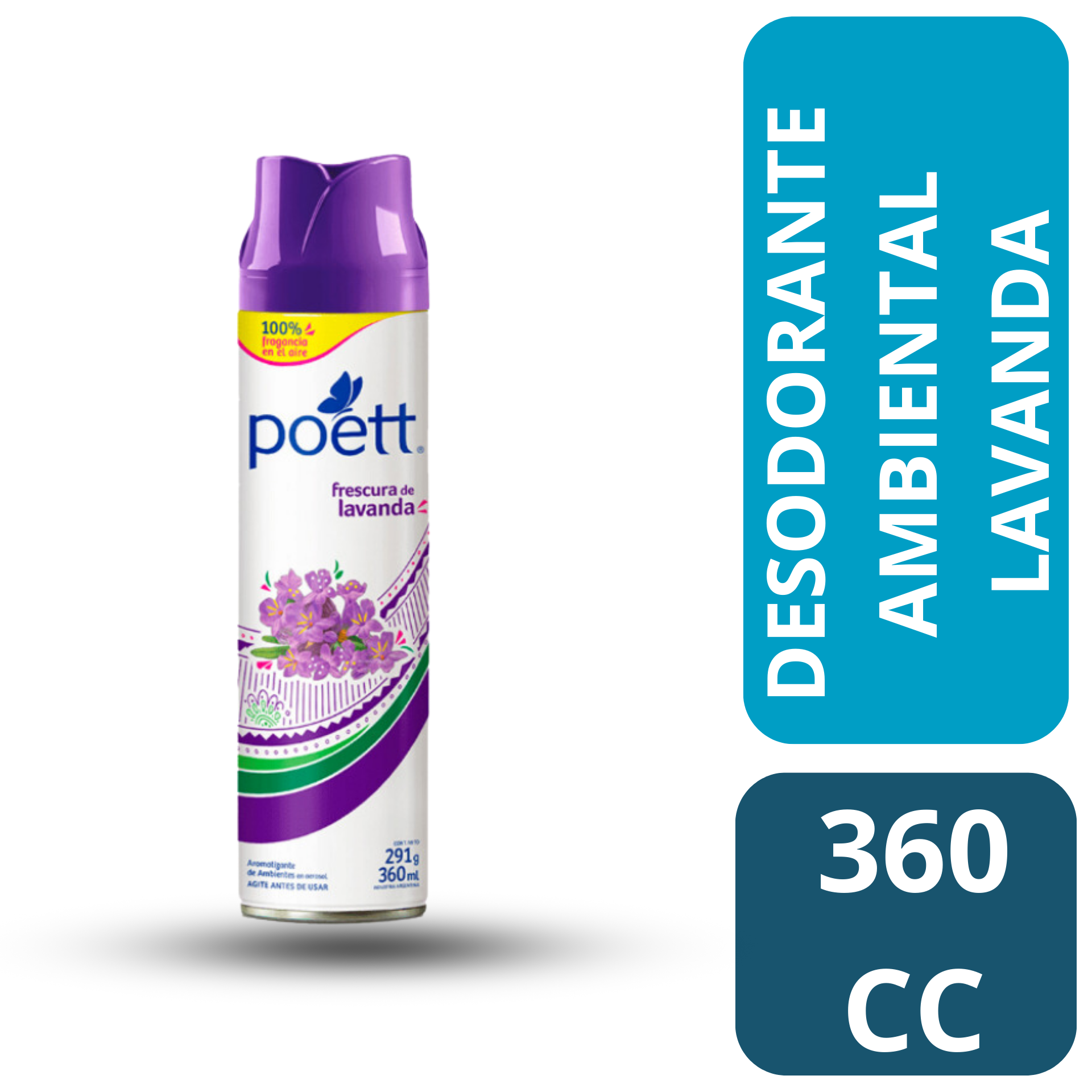 DESODORANTE AMB. LAVANDA POETT 360cc Aerosol