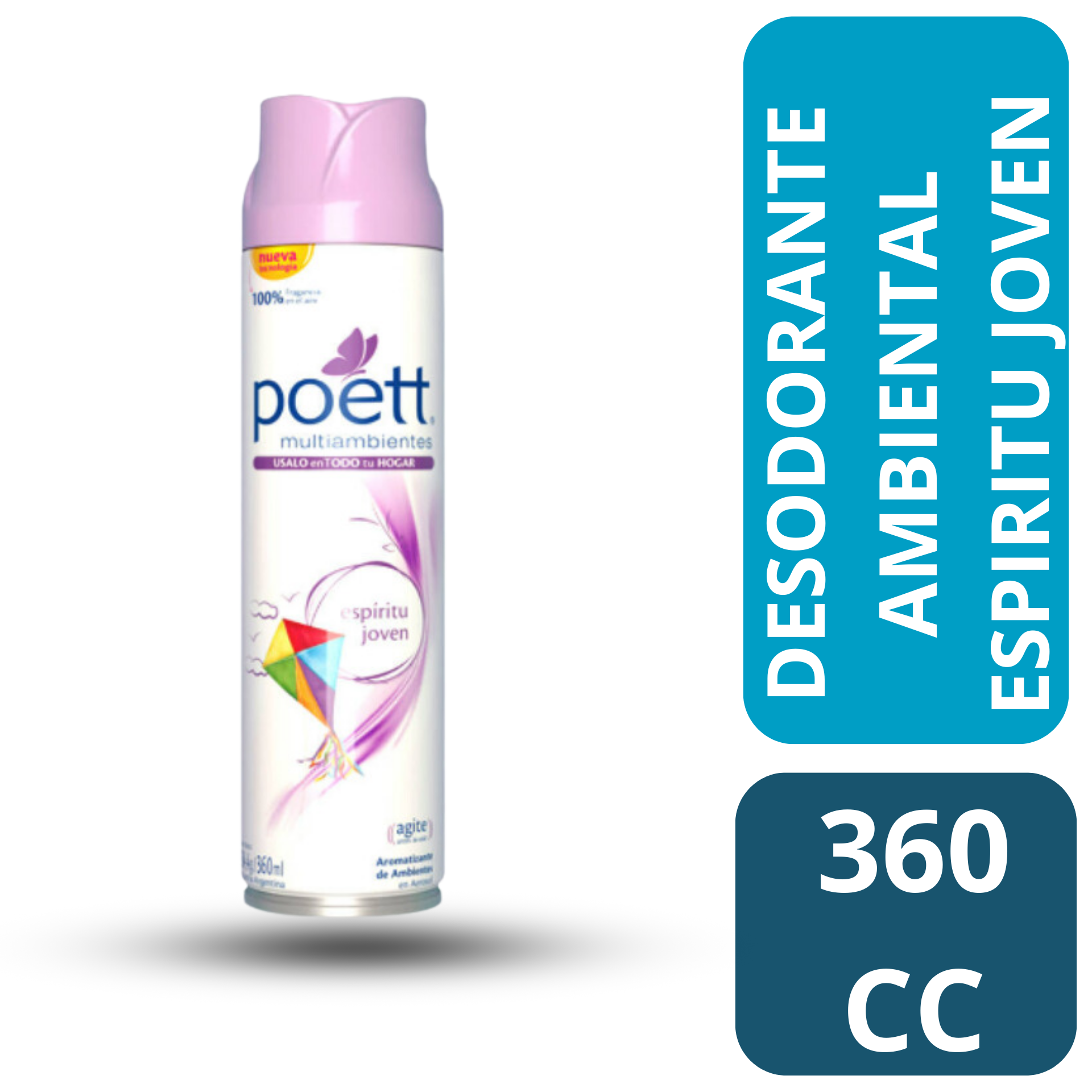 DESODORANTE AMB. ESPIRITU JOVEN POETT 360 CC