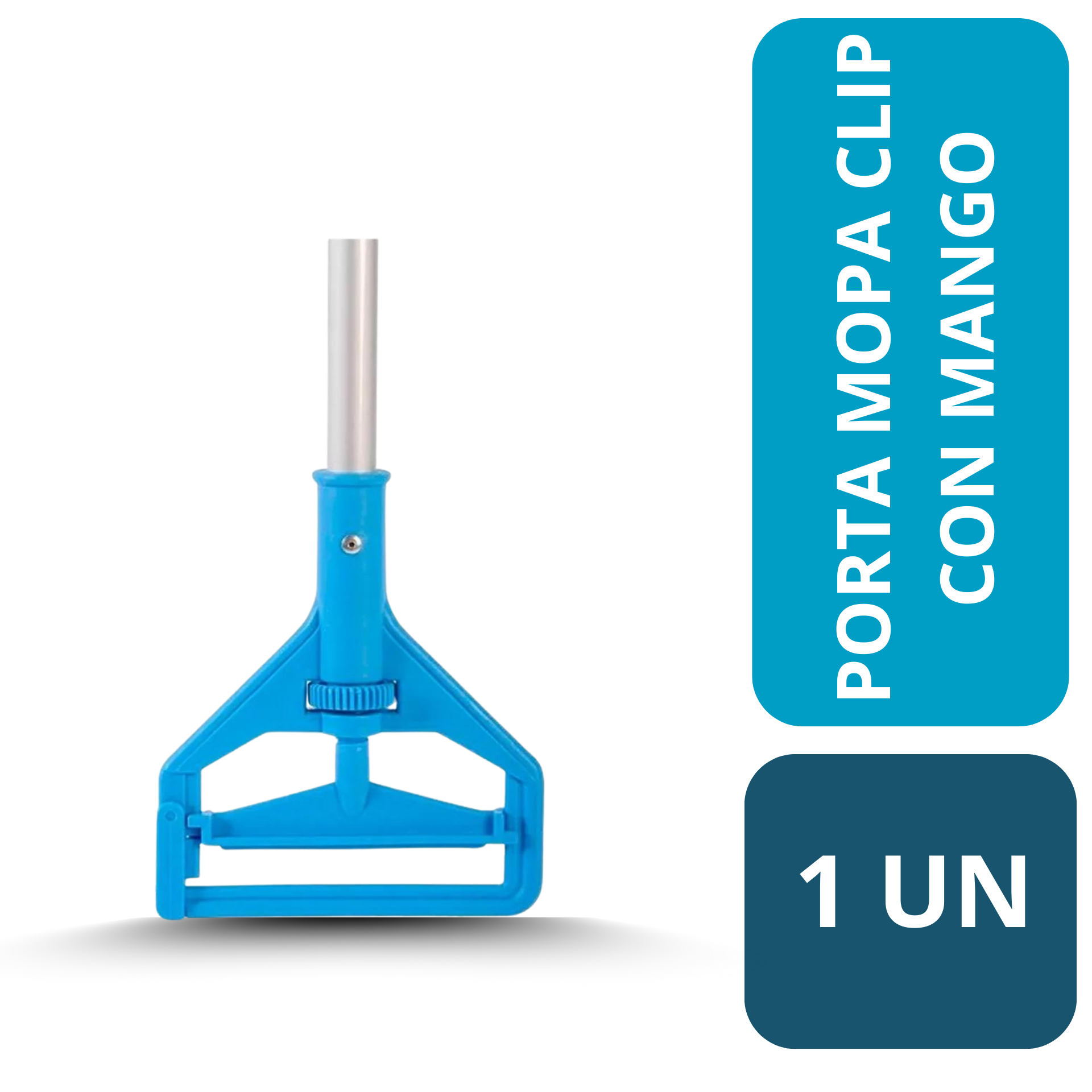 PORTA MOPA HUMEDA CLIP CON MANGO