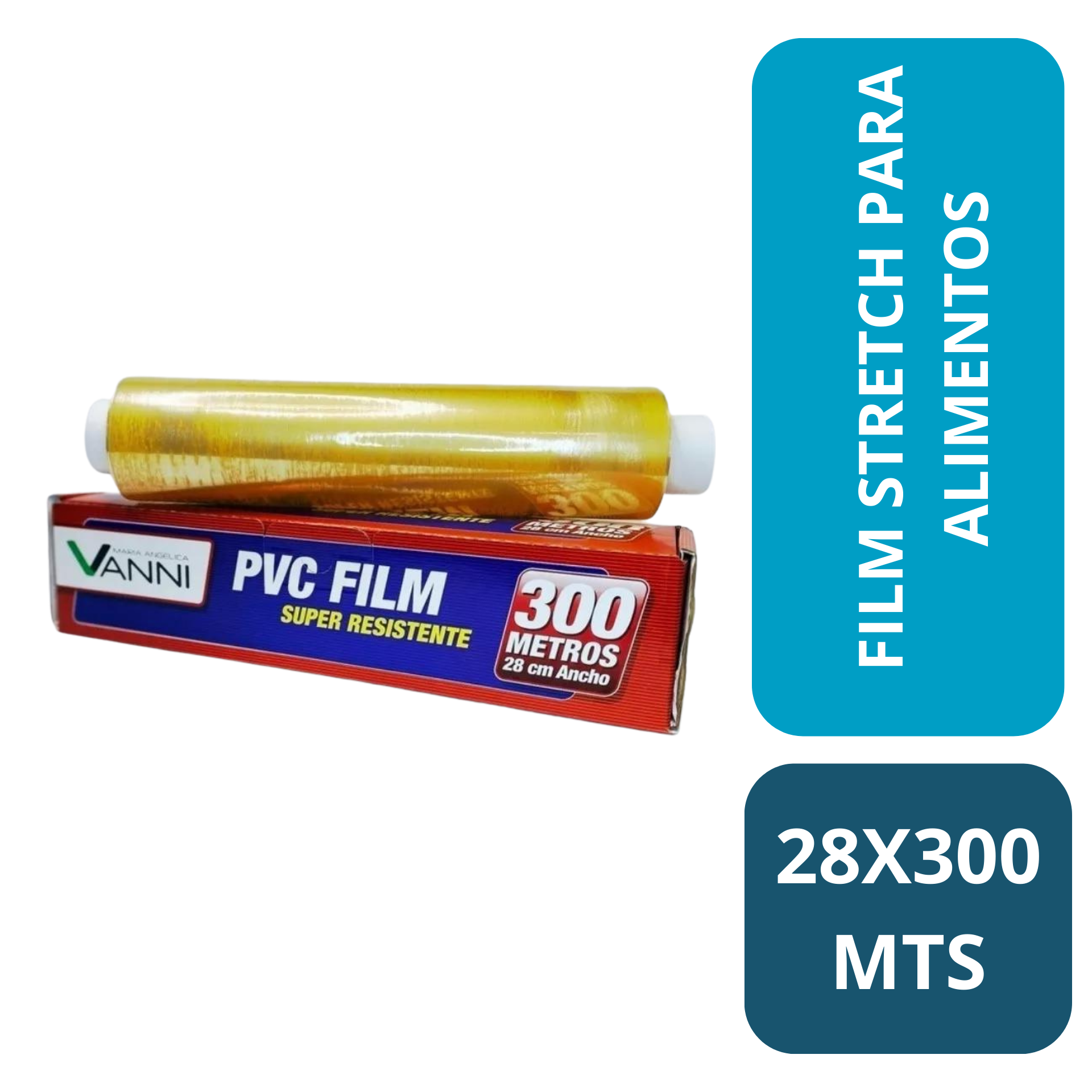 FILM STRETCH P/ALIMENTOS 28x300 MTS.