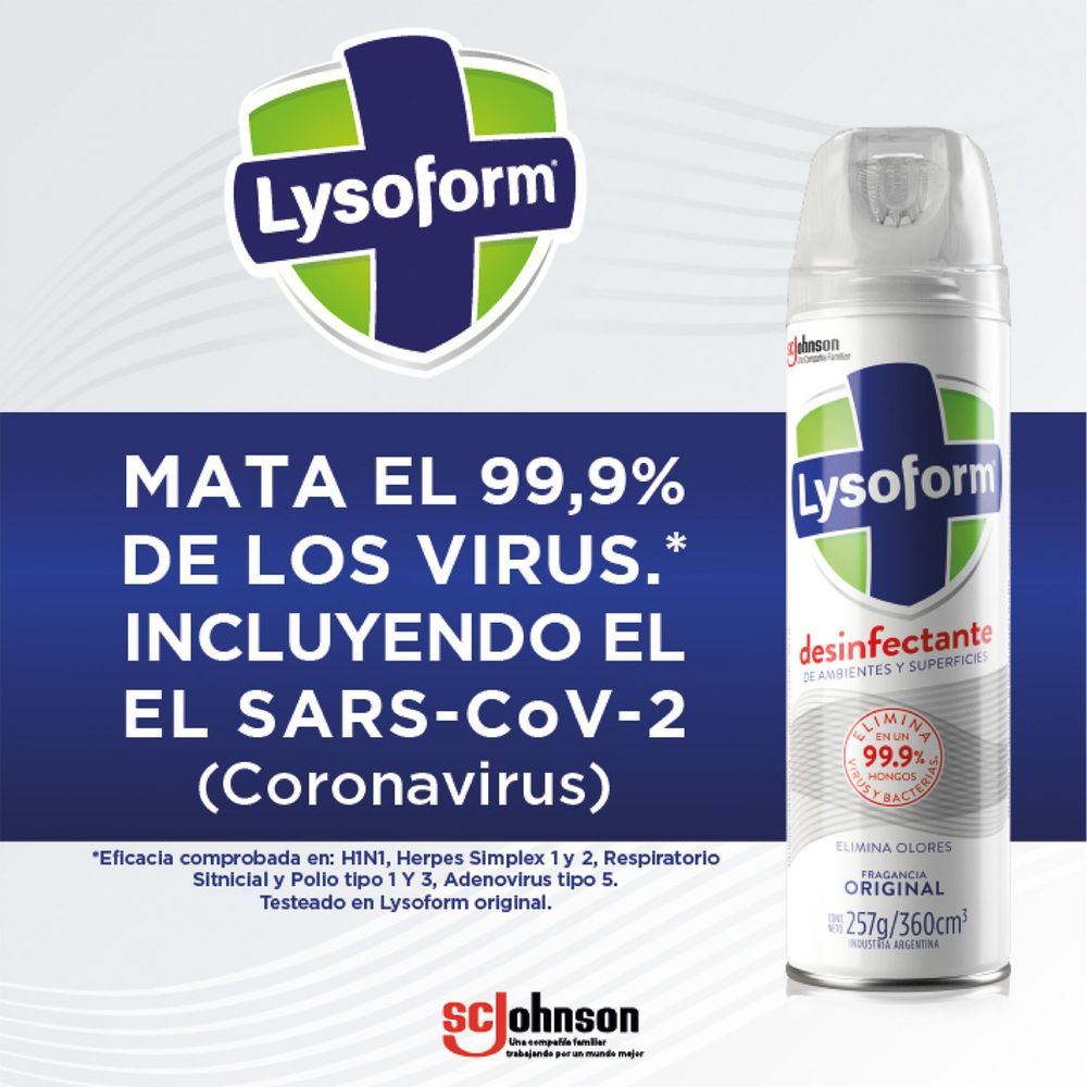 LYSOFORM DESINFECTANTE 360cc ORIGINAL