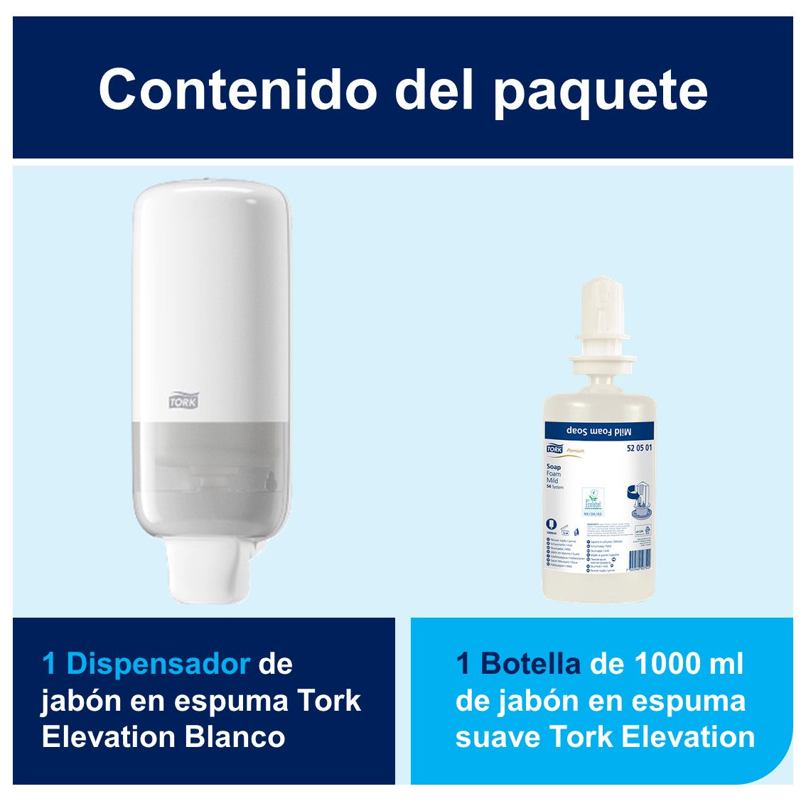 DISP. JABON ESPUMA TORK ELEVATION 1000 ML