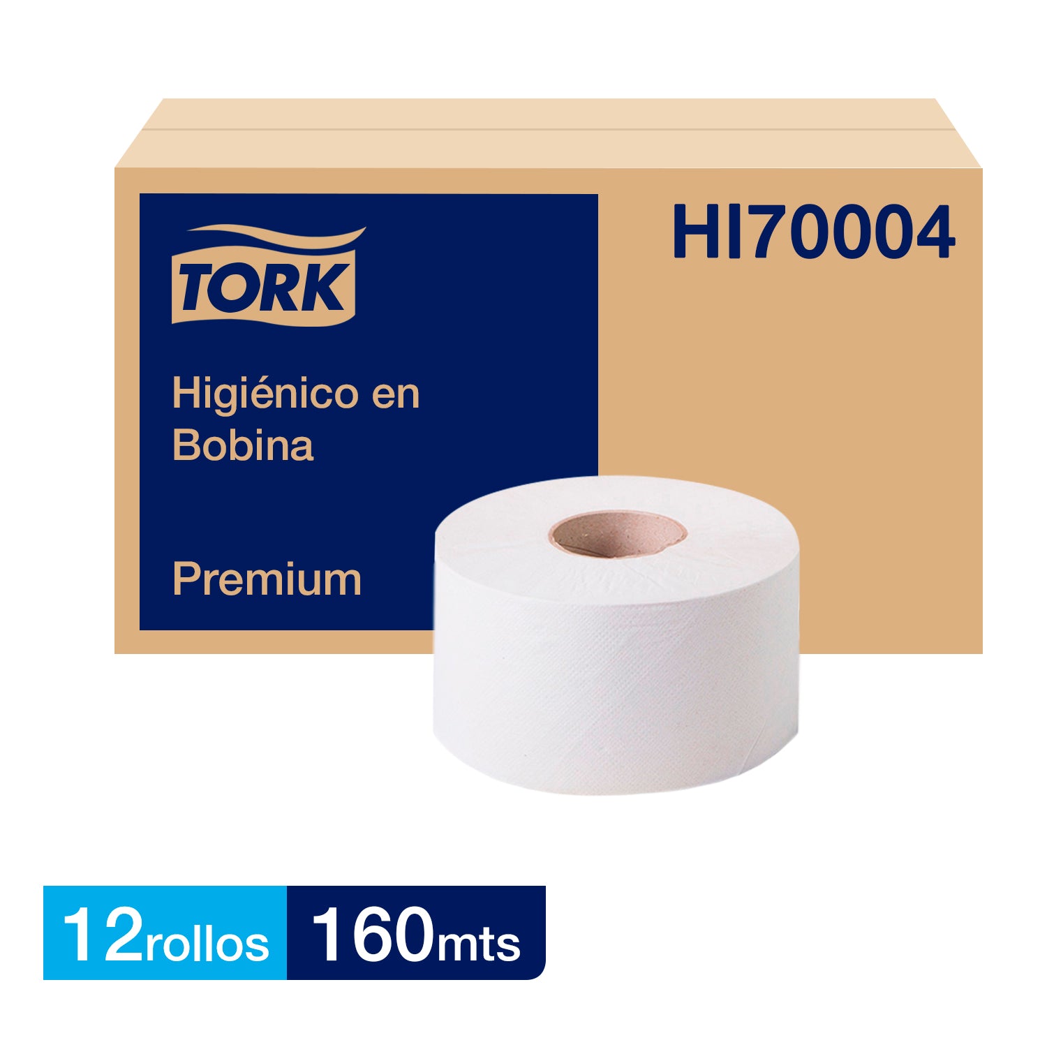 HIGIENICO JUMBO TORK PREMIUM D/H 12x160 MT