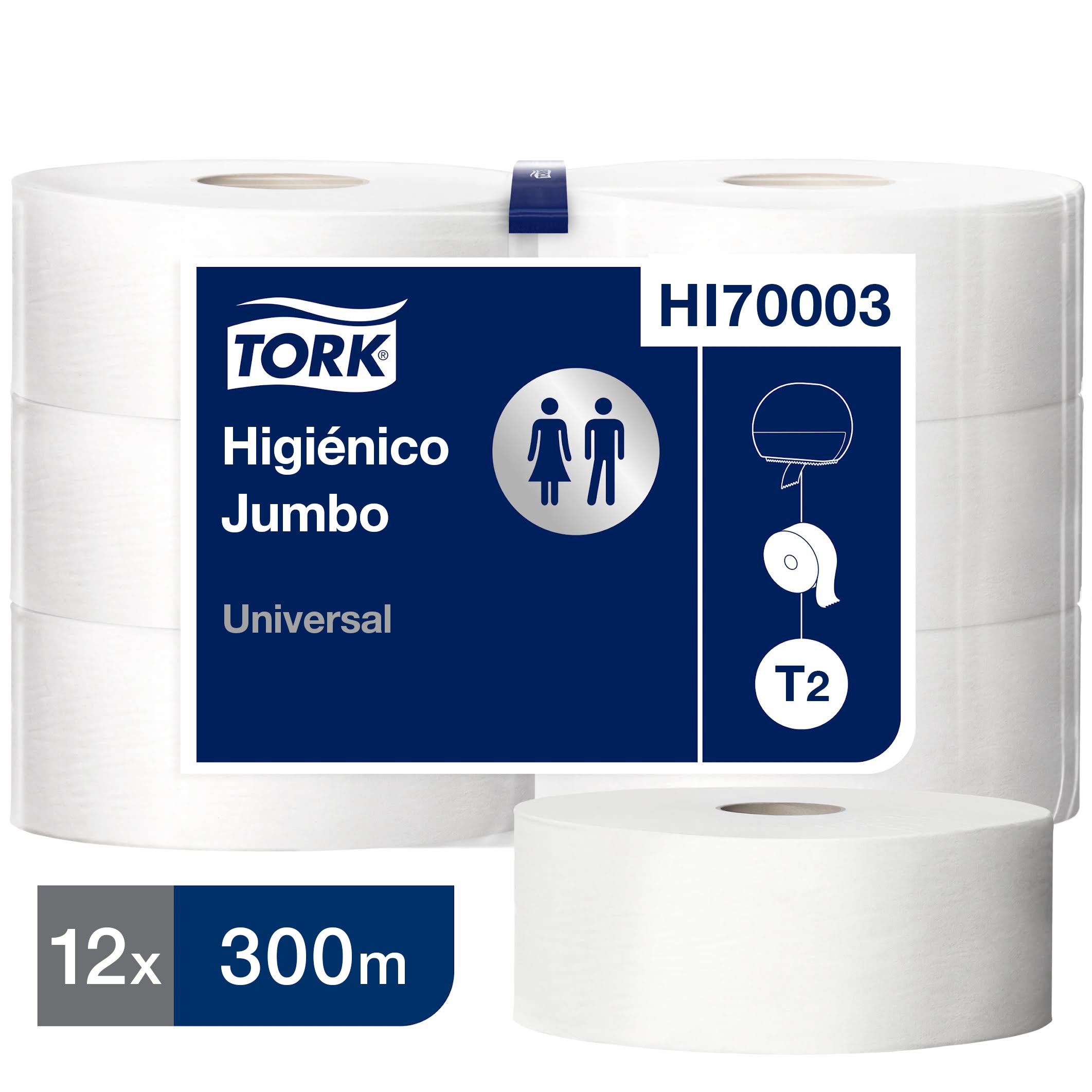 HIGIENICO TORK UNIVERSAL H/S 12x300 MT