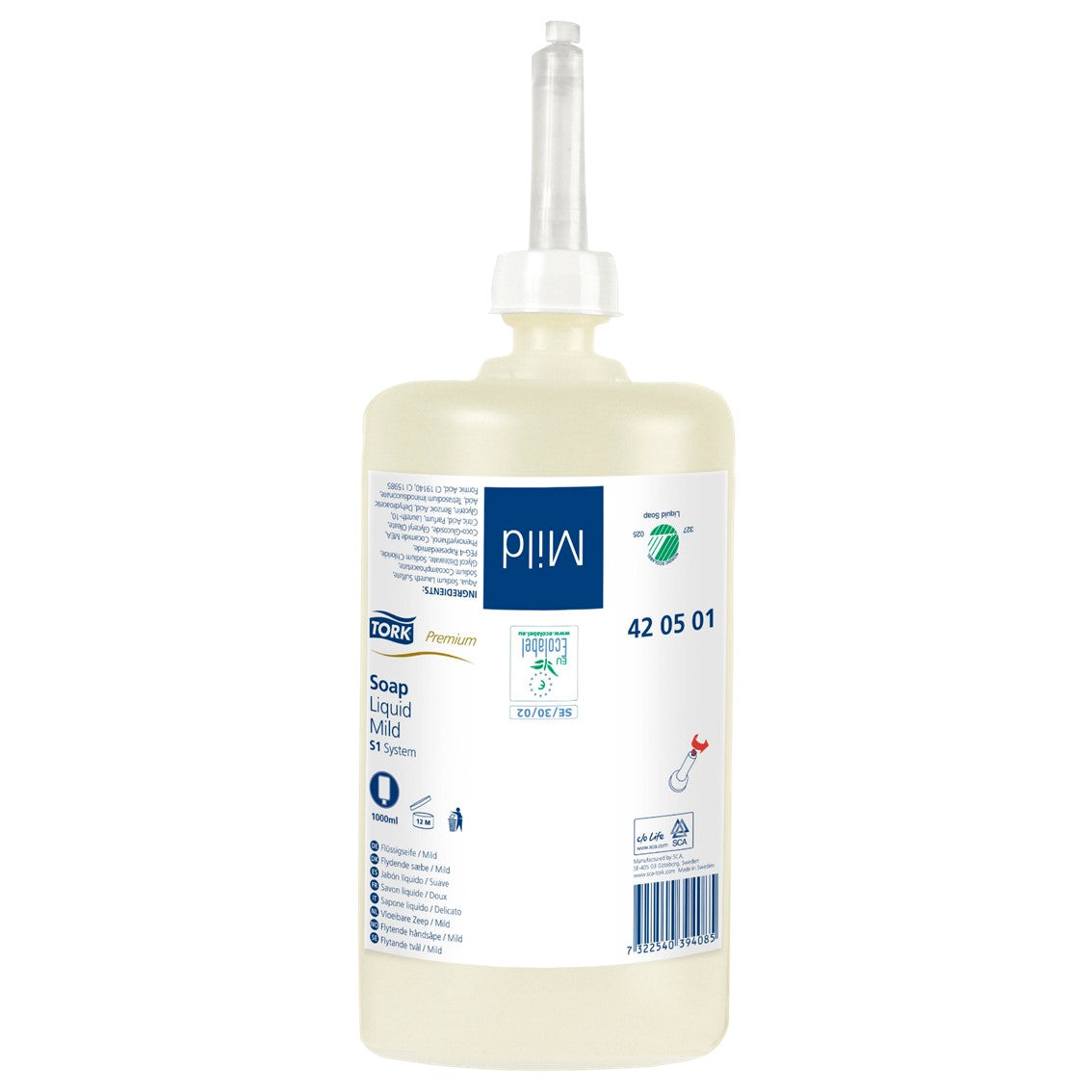 JABÓN TORK PREMIUM SUAVE 6x1000 ML