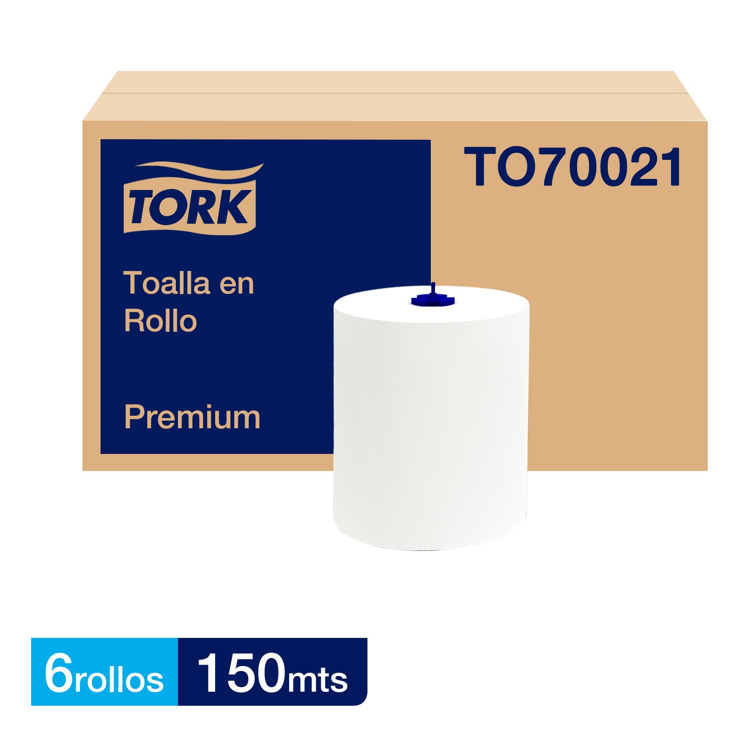 TOALLA JUMBO TORK PREMIUM  D/H 6x150 MT